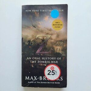 5/$12 Book Movie Tie In World War Z Oral History Zombie War Brooks Apocalypse